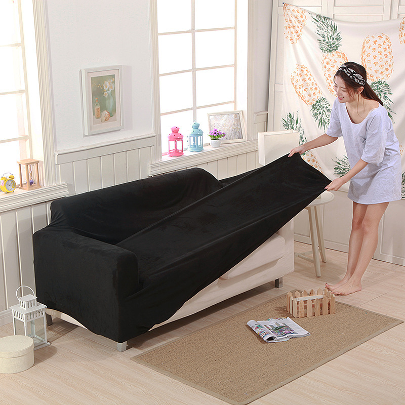 Various Designs L Shape Sofa+Cover, Wholesale Home Decoration Item 3Seats Sofa+Cover/
