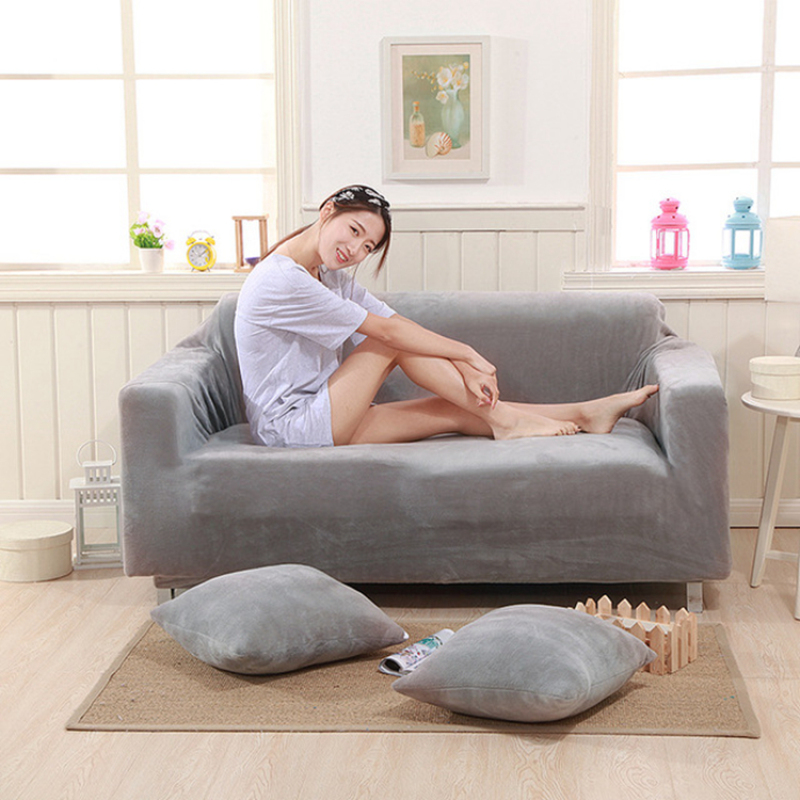 Various Designs L Shape Sofa+Cover, Wholesale Home Decoration Item 3Seats Sofa+Cover/