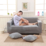 Various Designs L Shape Sofa+Cover, Wholesale Home Decoration Item 3Seats Sofa+Cover/