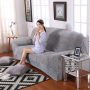 Various Designs L Shape Sofa+Cover, Wholesale Home Decoration Item 3Seats Sofa+Cover/