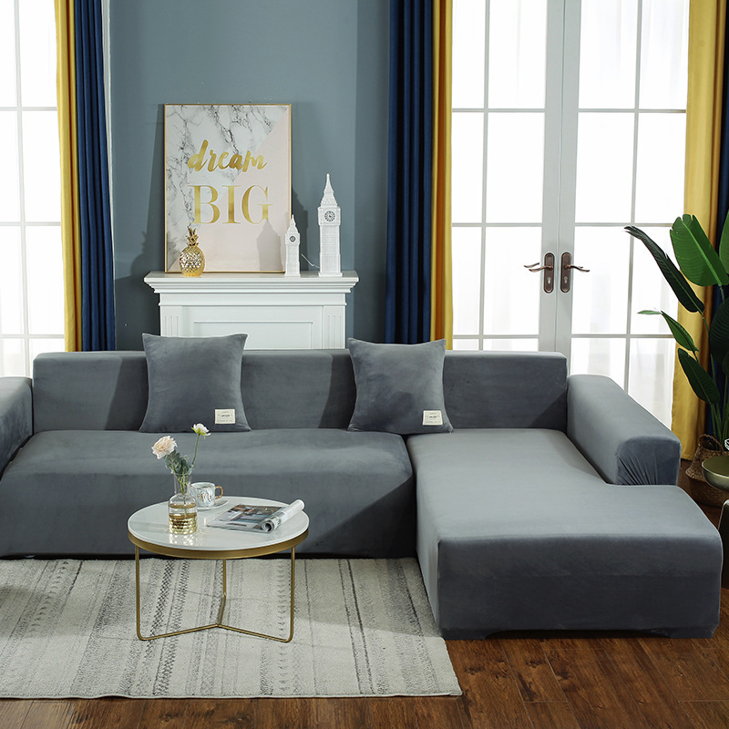 Wholesale Velvet Cover L Shape Sofa, Manufacturers Sectional Sofa Seat Covers/