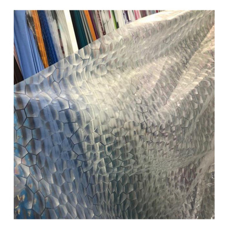 thick waterproof and mildewproof 3D water cube EVA transparent shower curtain For Bathroom