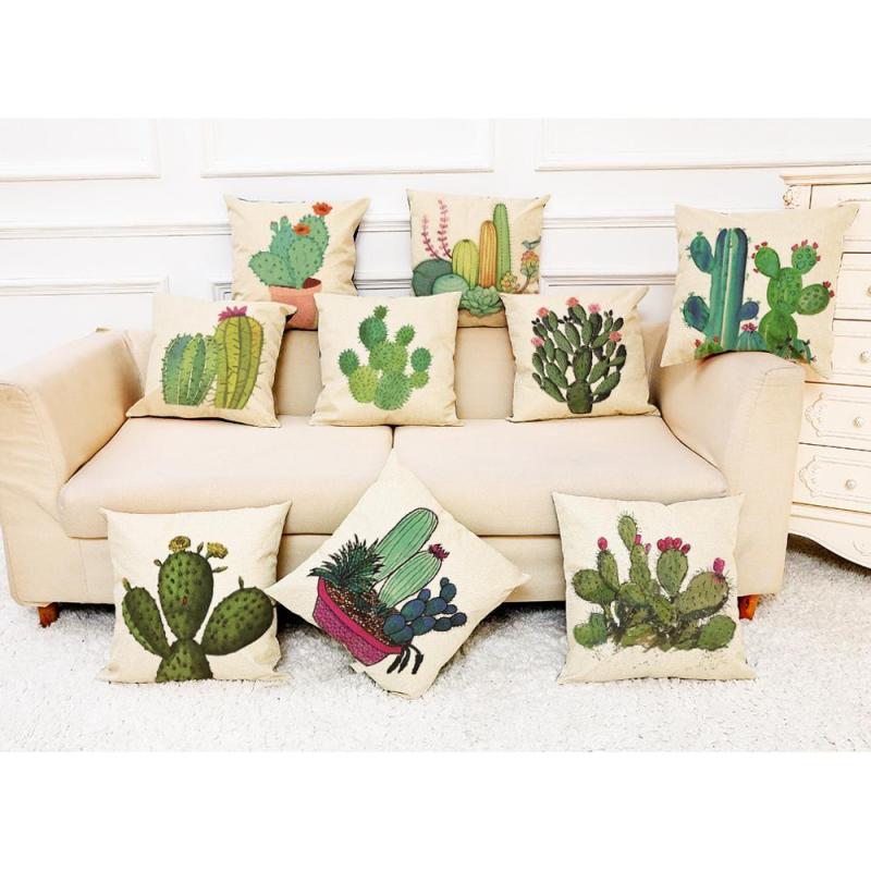 Cactus Cushions For Home Decor, 2019 New Designer Decorative Pillow Cushion Cover/
