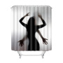 Bloody stimulate Horror Textured Fabric Bath Shower Curtain Digital Printed 180 x 180 Shower Curtains for Bathroom 180 x 180 cm