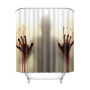 Bloody stimulate Horror Textured Fabric Bath Shower Curtain Digital Printed 180 x 180 Shower Curtains for Bathroom 180 x 180 cm