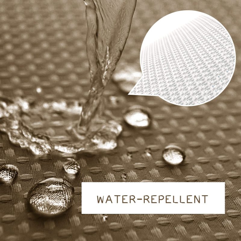 Waffle Waterproof Shower Curtains, Polyester Mildewproof Bathroom Curtain With Tassel$