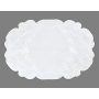 Wholesale Doilies Round or Oval Plain White Embroidered with Flowers and Tendrils Table Cloth For Kitchen Living Room