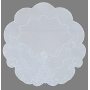 Wholesale Doilies Round or Oval Plain White Embroidered with Flowers and Tendrils Table Cloth For Kitchen Living Room