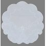Wholesale Doilies Round or Oval Plain White Embroidered with Flowers and Tendrils Table Cloth For Kitchen Living Room