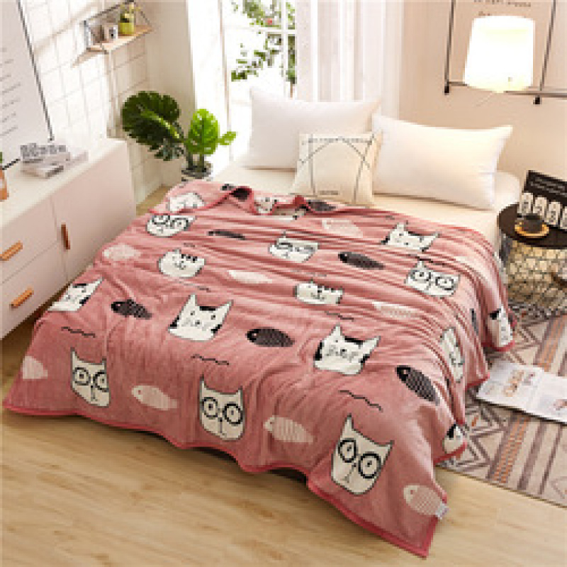 Papa&Mima thin throws blanket fleece plaids multisize bedsheet multifunctional bedspread