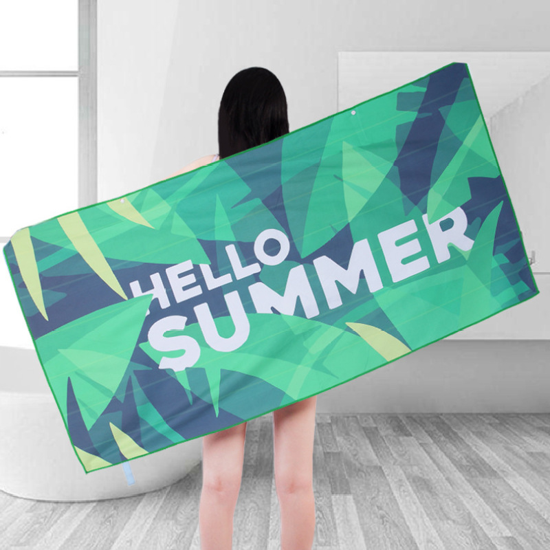 OEM ODM Two Sides Printed Beach Towel, Plus Size Sand Free Beach Towel#