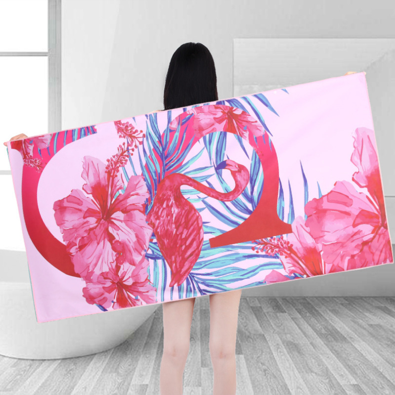 OEM ODM Two Sides Printed Beach Towel, Plus Size Sand Free Beach Towel#