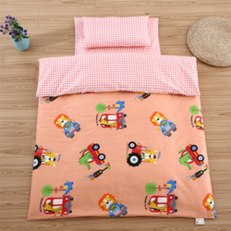 Cotton 3pcs/set Quilt For Kindergarten Children Cartoon Quilt Cover Bed Sheets Bedding Set/