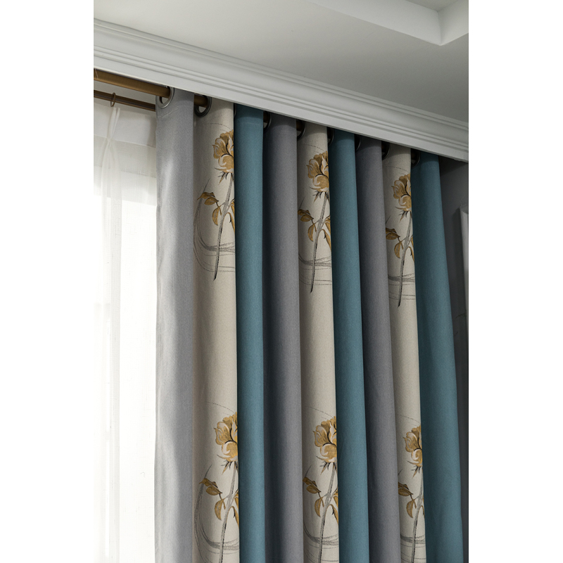 Modern Nordic Window Drapes,High Level Curtains High-precision Jacquard Curtains for Living Room #