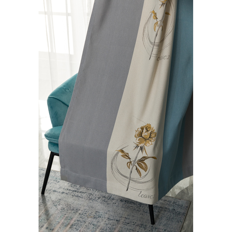 Modern Nordic Window Drapes,High Level Curtains High-precision Jacquard Curtains for Living Room #