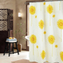 샤워 커튼 세트 방수 및 펀치 프리, 스몰 데이지 두꺼운 방염 유럽산 폴리에스터 샤워 커튼/