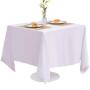Solid color tablecloth birthday party wedding Christmas rag rectangle waterproof and oil-proof wrinkle free white tablecloth