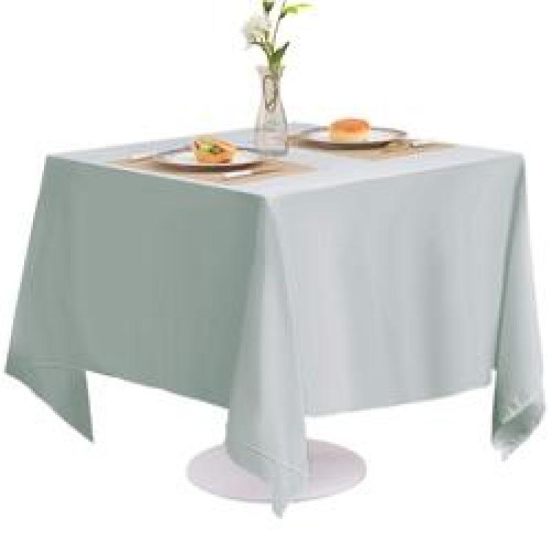 Solid color tablecloth birthday party wedding Christmas rag rectangle waterproof and oil-proof wrinkle free white tablecloth