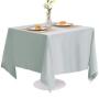 Solid color tablecloth birthday party wedding Christmas rag rectangle waterproof and oil-proof wrinkle free white tablecloth