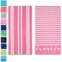100% cotton jacquard beach towel. Soft water-absorbing quick-drying towel set/