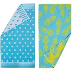 100% cotton jacquard beach towel. Soft water-absorbing quick-drying towel set/