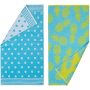 100% cotton jacquard beach towel. Soft water-absorbing quick-drying towel set/