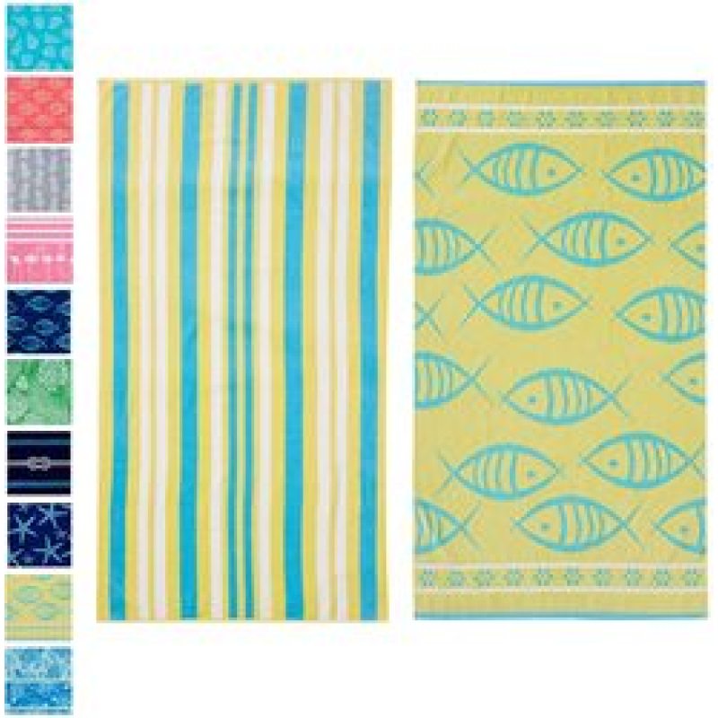 100% cotton jacquard beach towel. Soft water-absorbing quick-drying towel set/