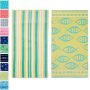 100% cotton jacquard beach towel. Soft water-absorbing quick-drying towel set/
