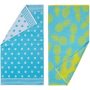 100% cotton jacquard beach towel. Soft water-absorbing quick-drying towel set/