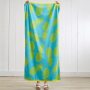 100% cotton jacquard beach towel. Soft water-absorbing quick-drying towel set/