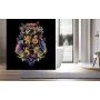 Marble Shower Curtain for Bathroom Abstract Navy Blue Gold Pattern Texture Luxury Art Home Bathtubs Set with 12 Hooks Easy Care