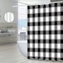 Marble Shower Curtain for Bathroom Abstract Navy Blue Gold Pattern Texture Luxury Art Home Bathtubs Set with 12 Hooks Easy Care