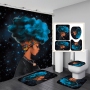 African Shower Curtain free Sample, Polyester Shower Curtain Waterproof