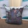 Handmade Mermaid Sequin Pillow Cover Cushion, White And Gold Pillows Home Decor Cushion/