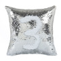 Handmade Mermaid Sequin Pillow Cover Cushion, White And Gold Pillows Home Decor Cushion/