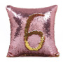 Handmade Mermaid Sequin Pillow Cover Cushion, White And Gold Pillows Home Decor Cushion/