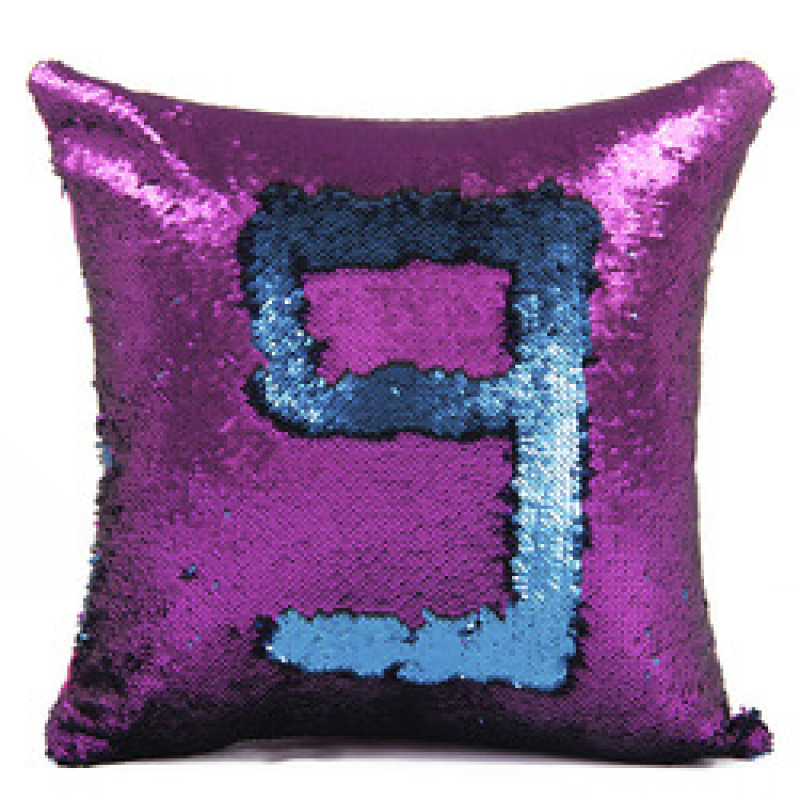 Handmade Mermaid Sequin Pillow Cover Cushion, White And Gold Pillows Home Decor Cushion/
