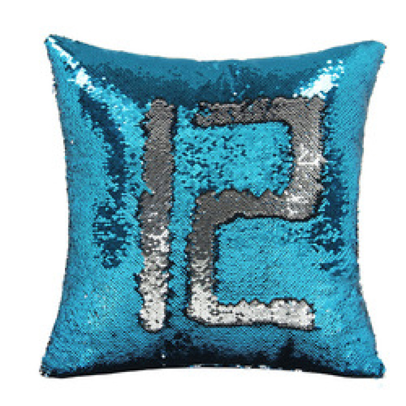 Handmade Mermaid Sequin Pillow Cover Cushion, White And Gold Pillows Home Decor Cushion/