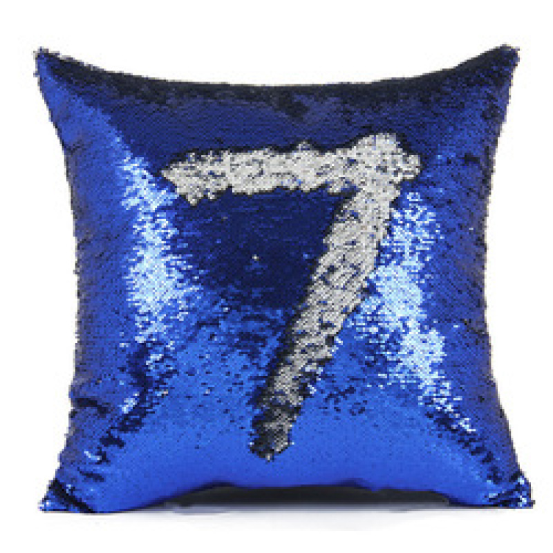 Handmade Mermaid Sequin Pillow Cover Cushion, White And Gold Pillows Home Decor Cushion/