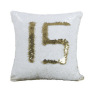 Handmade Mermaid Sequin Pillow Cover Cushion, White And Gold Pillows Home Decor Cushion/