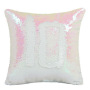 Handmade Mermaid Sequin Pillow Cover Cushion, White And Gold Pillows Home Decor Cushion/