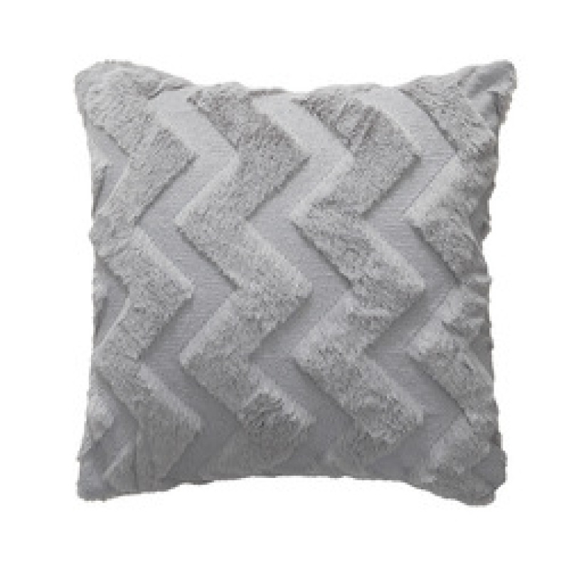 Cheap rabbit fur  plush pillowcase, solid color sofa cushion cover for sofa/