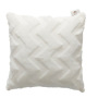 Cheap rabbit fur  plush pillowcase, solid color sofa cushion cover for sofa/
