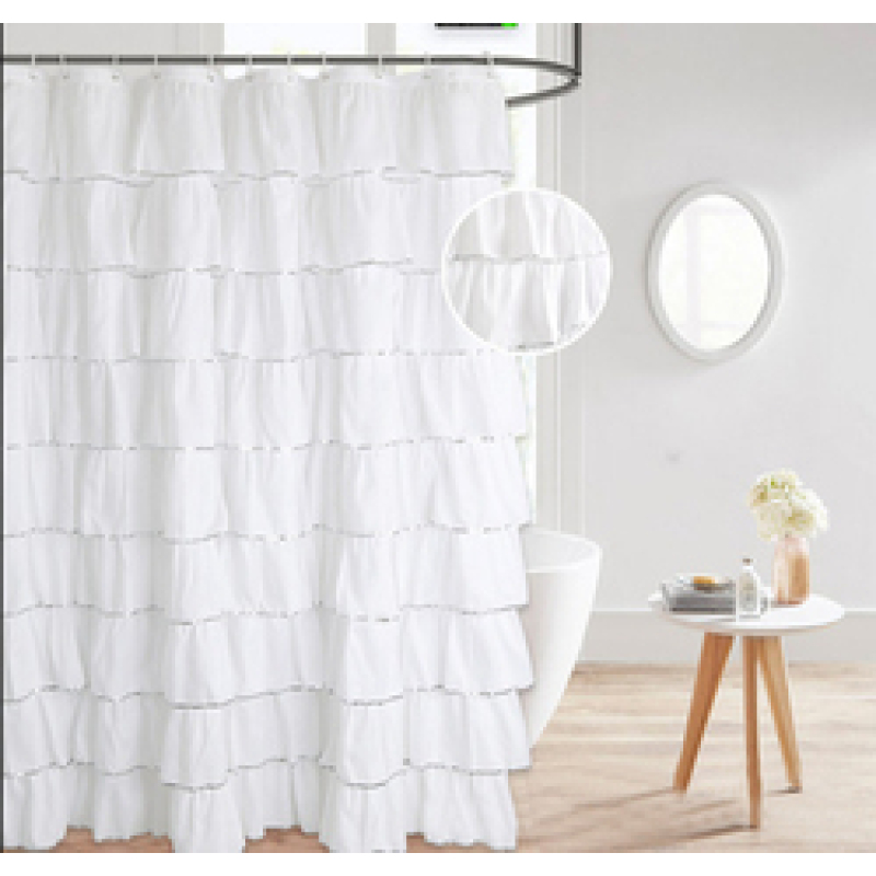Gold Printed Geometry Shower Curtain Gold Stripe Waterproof Bath Curtains Bathroom For Bathtub Bathing Cover