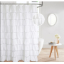 Gold Printed Geometry Shower Curtain Gold Stripe Waterproof Bath Curtains Bathroom For Bathtub Bathing Cover