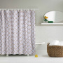 Gold Printed Geometry Shower Curtain Gold Stripe Waterproof Bath Curtains Bathroom For Bathtub Bathing Cover