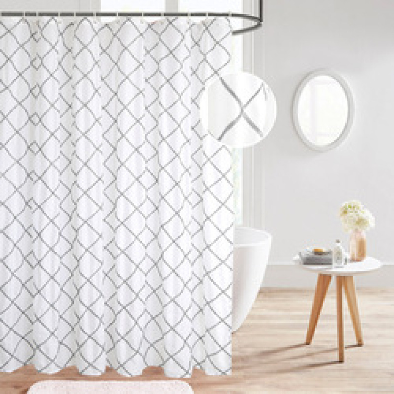 Gold Printed Geometry Shower Curtain Gold Stripe Waterproof Bath Curtains Bathroom For Bathtub Bathing Cover