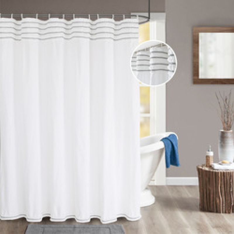 Gold Printed Geometry Shower Curtain Gold Stripe Waterproof Bath Curtains Bathroom For Bathtub Bathing Cover