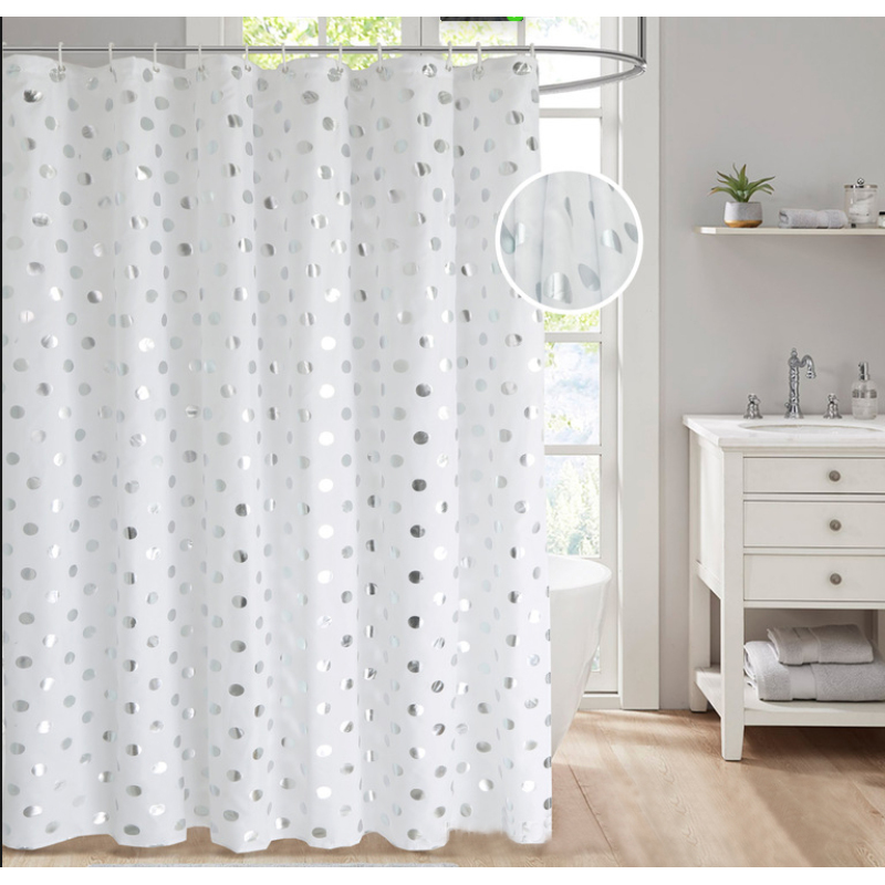 Gold Printed Geometry Shower Curtain Gold Stripe Waterproof Bath Curtains Bathroom For Bathtub Bathing Cover