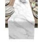 Waterproof Marble Table Runner for Dining Room Kitchen, Party Decor Tablecloth 13 Inch x36 Inch#